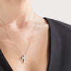Belle Époque White Gold and Diamonds Necklace, 19x16mm